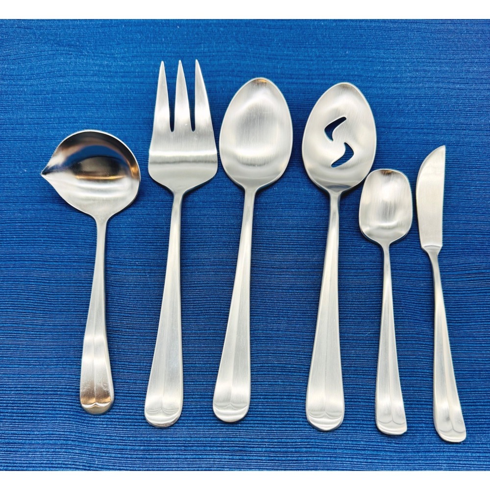 Lauffer Design 2 II Serving Set Silver Stainless Steel Flatware Japan 6 Piece